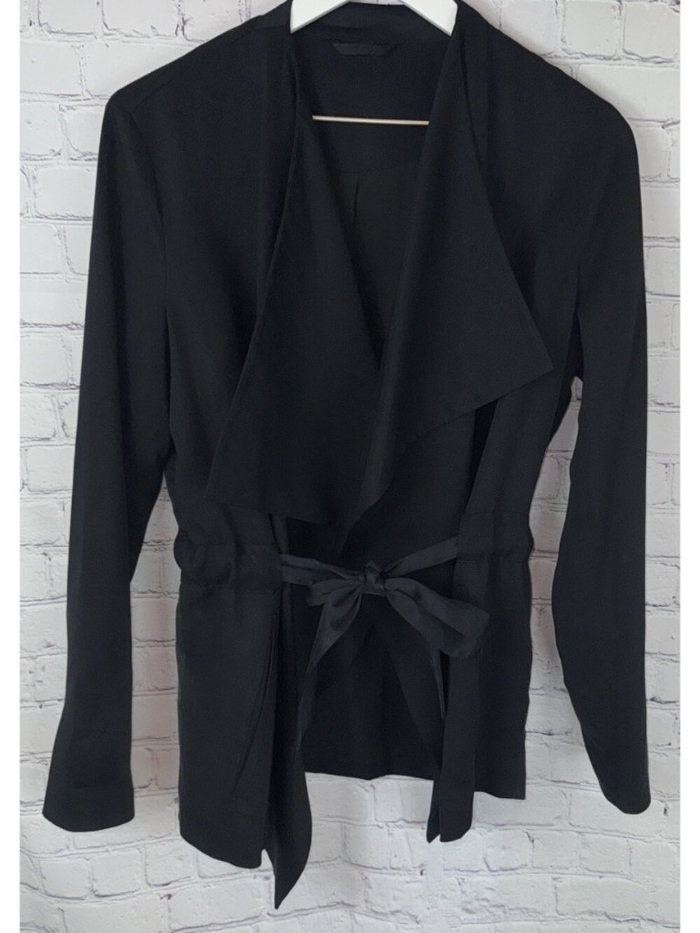 ALLSAINTS Women's Black Ayra Belted Jacket Size 8